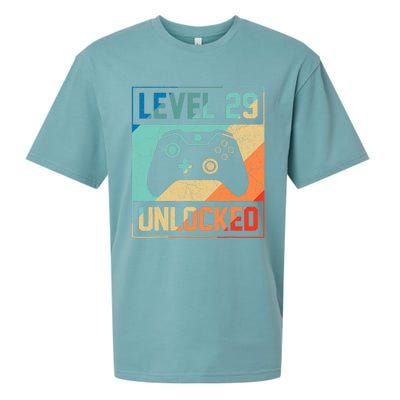 Level 29 Unlocked Video Gamer 29th Birthday Gifts Tee Sueded Cloud Jersey T-Shirt