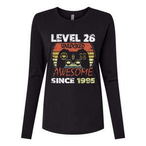 Level 28 Unlocked Awesome Since 1995 28th Birthday Gaming Womens Cotton Relaxed Long Sleeve T-Shirt