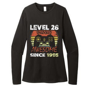 Level 28 Unlocked Awesome Since 1995 28th Birthday Gaming Womens CVC Long Sleeve Shirt