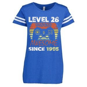 Level 28 Unlocked Awesome Since 1995 28th Birthday Gaming Enza Ladies Jersey Football T-Shirt