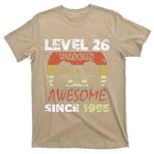 Level 28 Unlocked Awesome Since 1995 28th Birthday Gaming T-Shirt