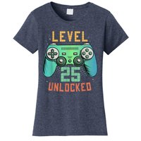 Level 25 Unlocked 25th Birthday Gamer Gifts 25 Year Old Male Women's T-Shirt