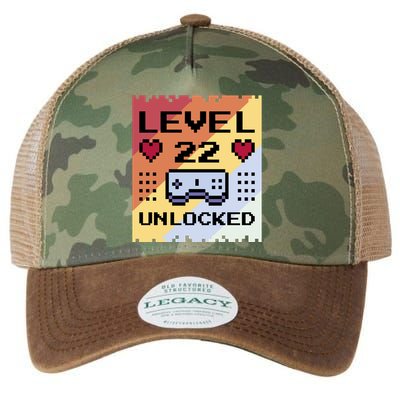 Level 22 Unlocked Birthday Legacy Tie Dye Trucker Hat