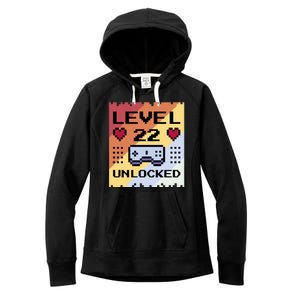 Level 22 Unlocked Birthday Women's Fleece Hoodie