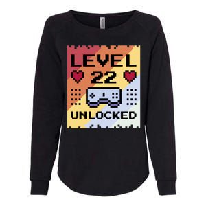 Level 22 Unlocked Birthday Womens California Wash Sweatshirt