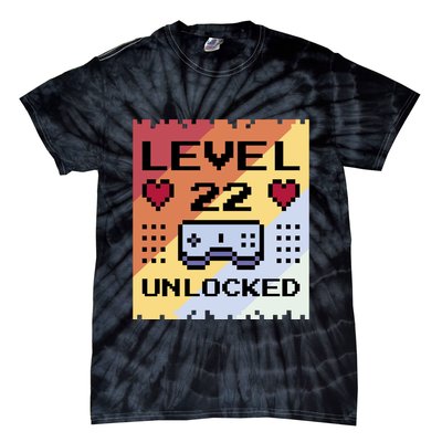 Level 22 Unlocked Birthday Tie-Dye T-Shirt