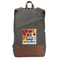 Level 22 Unlocked Birthday Cotton Canvas Backpack