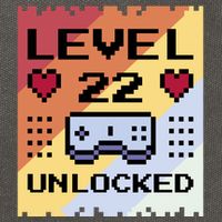 Level 22 Unlocked Birthday Cotton Canvas Backpack