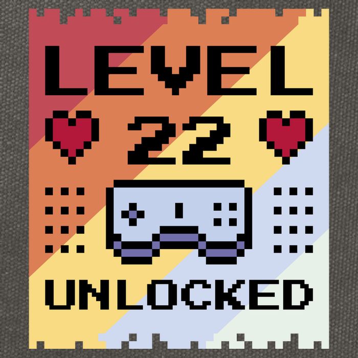 Level 22 Unlocked Birthday Cotton Canvas Backpack