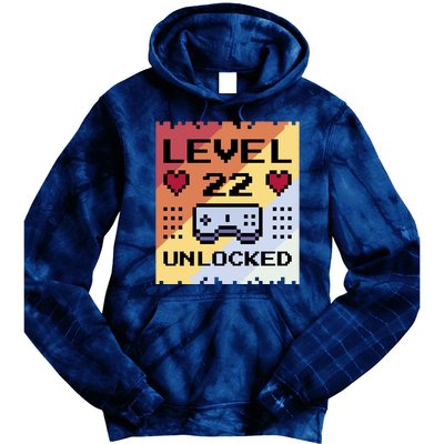 Level 22 Unlocked Birthday Tie Dye Hoodie