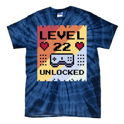 Level 22 Unlocked Birthday Tie-Dye T-Shirt