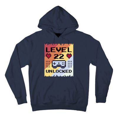 Level 22 Unlocked Birthday Tall Hoodie