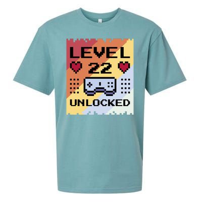 Level 22 Unlocked Birthday Sueded Cloud Jersey T-Shirt