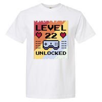 Level 22 Unlocked Birthday Garment-Dyed Heavyweight T-Shirt