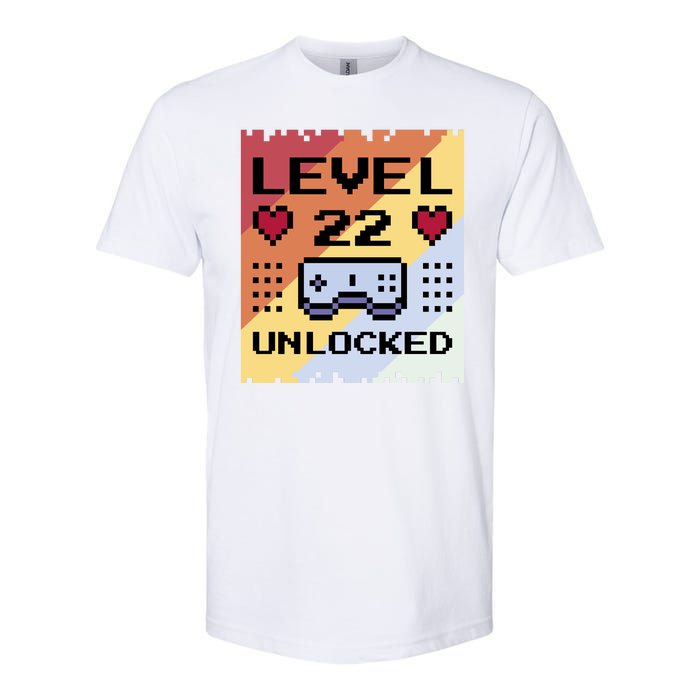 Level 22 Unlocked Birthday Softstyle CVC T-Shirt