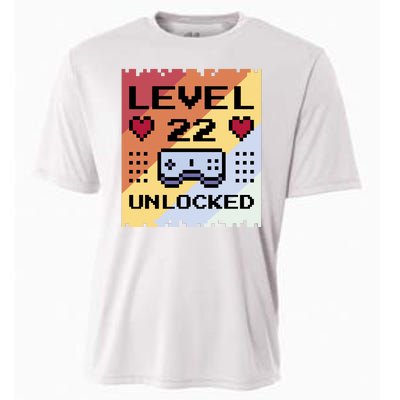 Level 22 Unlocked Birthday Cooling Performance Crew T-Shirt