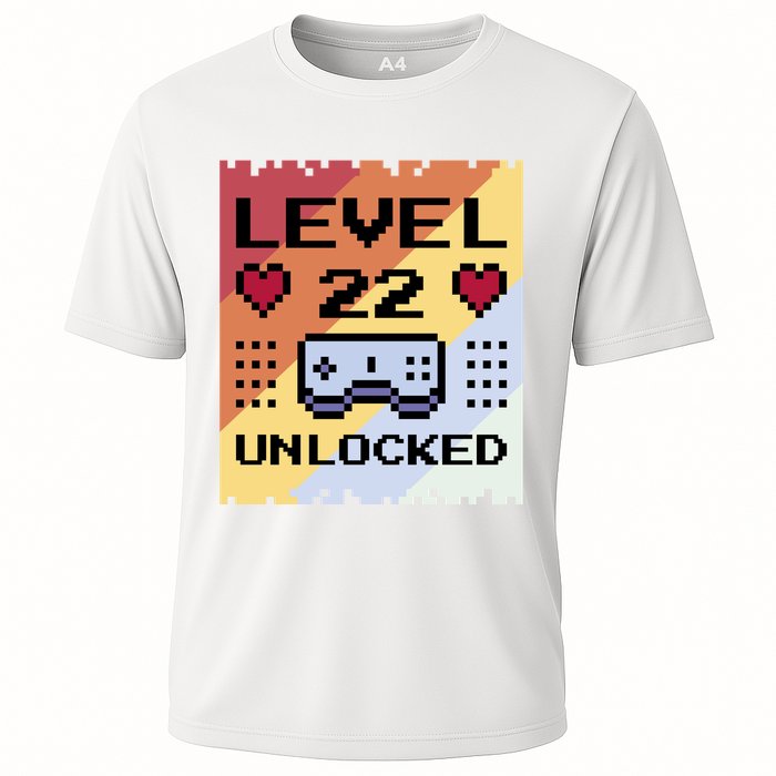 Level 22 Unlocked Birthday Cooling Performance Crew T-Shirt