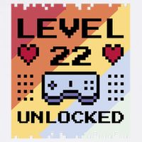 Level 22 Unlocked Birthday Cooling Performance Crew T-Shirt