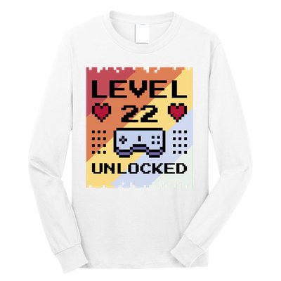 Level 22 Unlocked Birthday Long Sleeve Shirt
