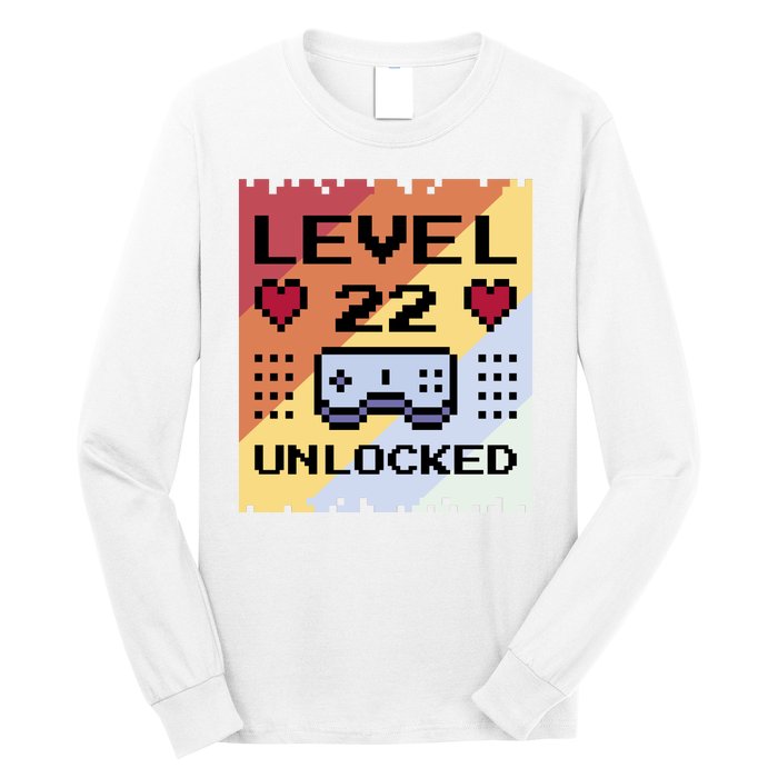 Level 22 Unlocked Birthday Long Sleeve Shirt