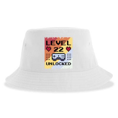 Level 22 Unlocked Birthday Sustainable Bucket Hat