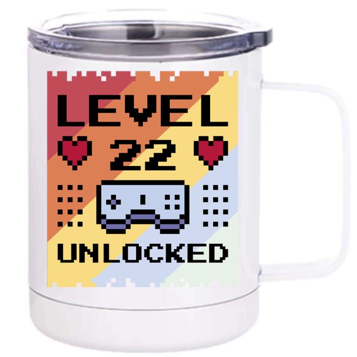 Level 22 Unlocked Birthday 12 oz Stainless Steel Tumbler Cup