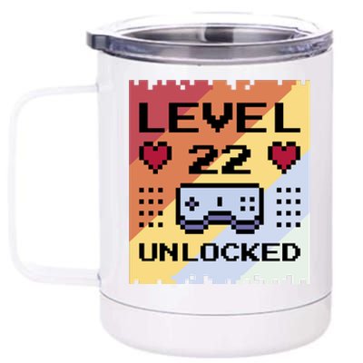 Level 22 Unlocked Birthday 12 oz Stainless Steel Tumbler Cup