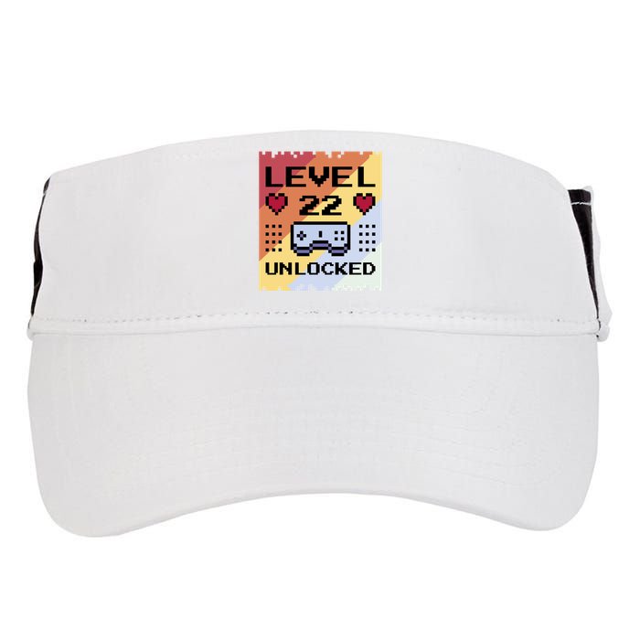 Level 22 Unlocked Birthday Adult Drive Performance Visor