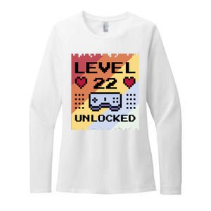 Level 22 Unlocked Birthday Womens CVC Long Sleeve Shirt