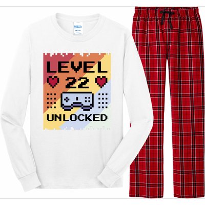 Level 22 Unlocked Birthday Long Sleeve Pajama Set