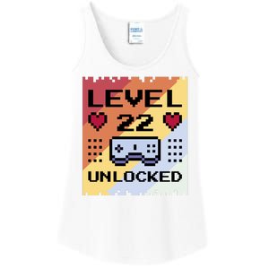 Level 22 Unlocked Birthday Ladies Essential Tank