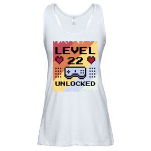 Level 22 Unlocked Birthday Ladies Essential Flowy Tank