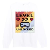 Level 22 Unlocked Birthday Premium Crewneck Sweatshirt