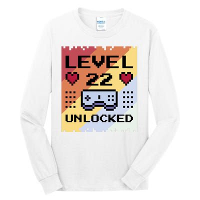 Level 22 Unlocked Birthday Tall Long Sleeve T-Shirt