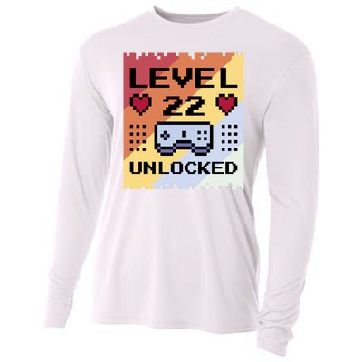 Level 22 Unlocked Birthday Cooling Performance Long Sleeve Crew