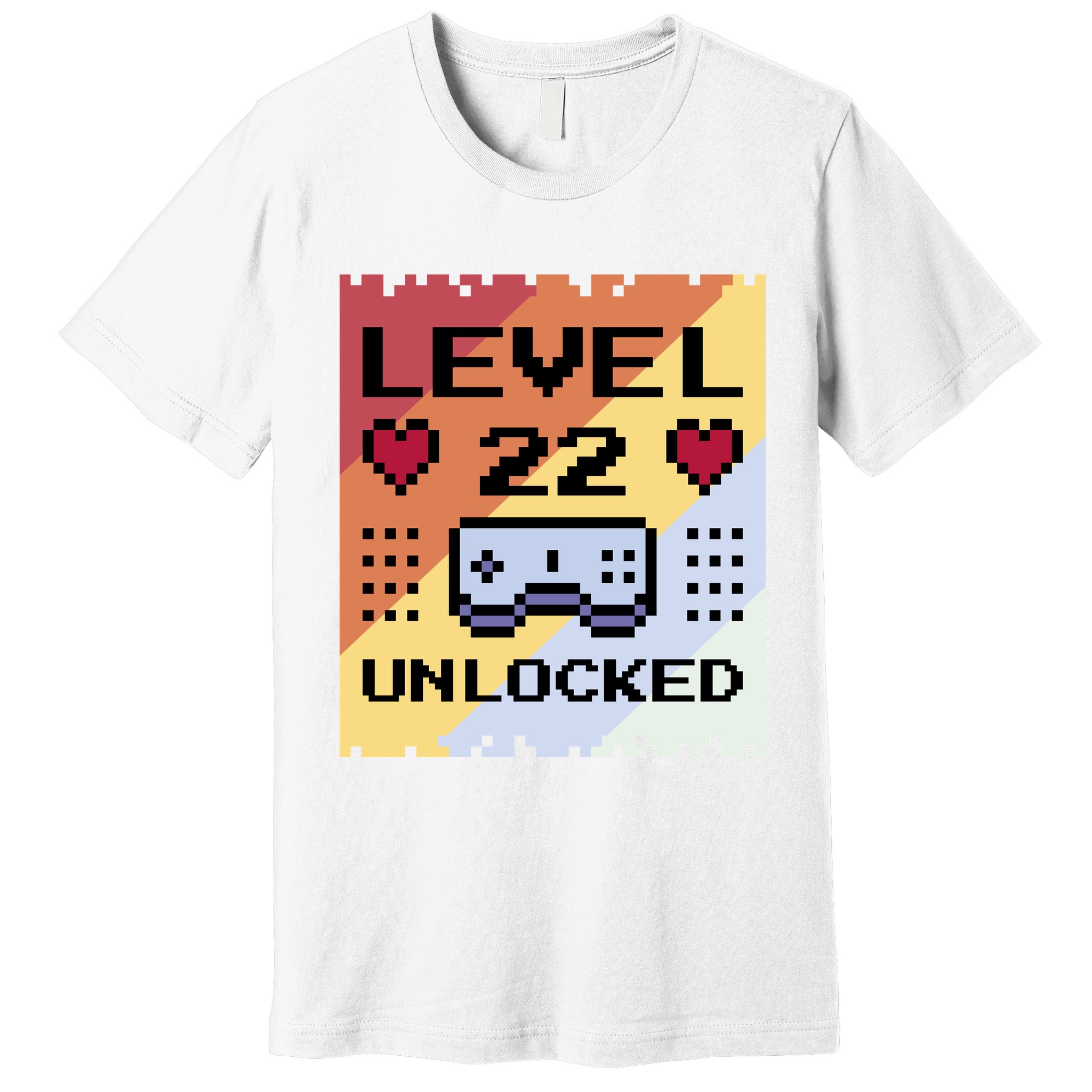 Level 22 Unlocked Birthday Premium T-Shirt