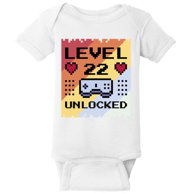 Level 22 Unlocked Birthday Baby Bodysuit