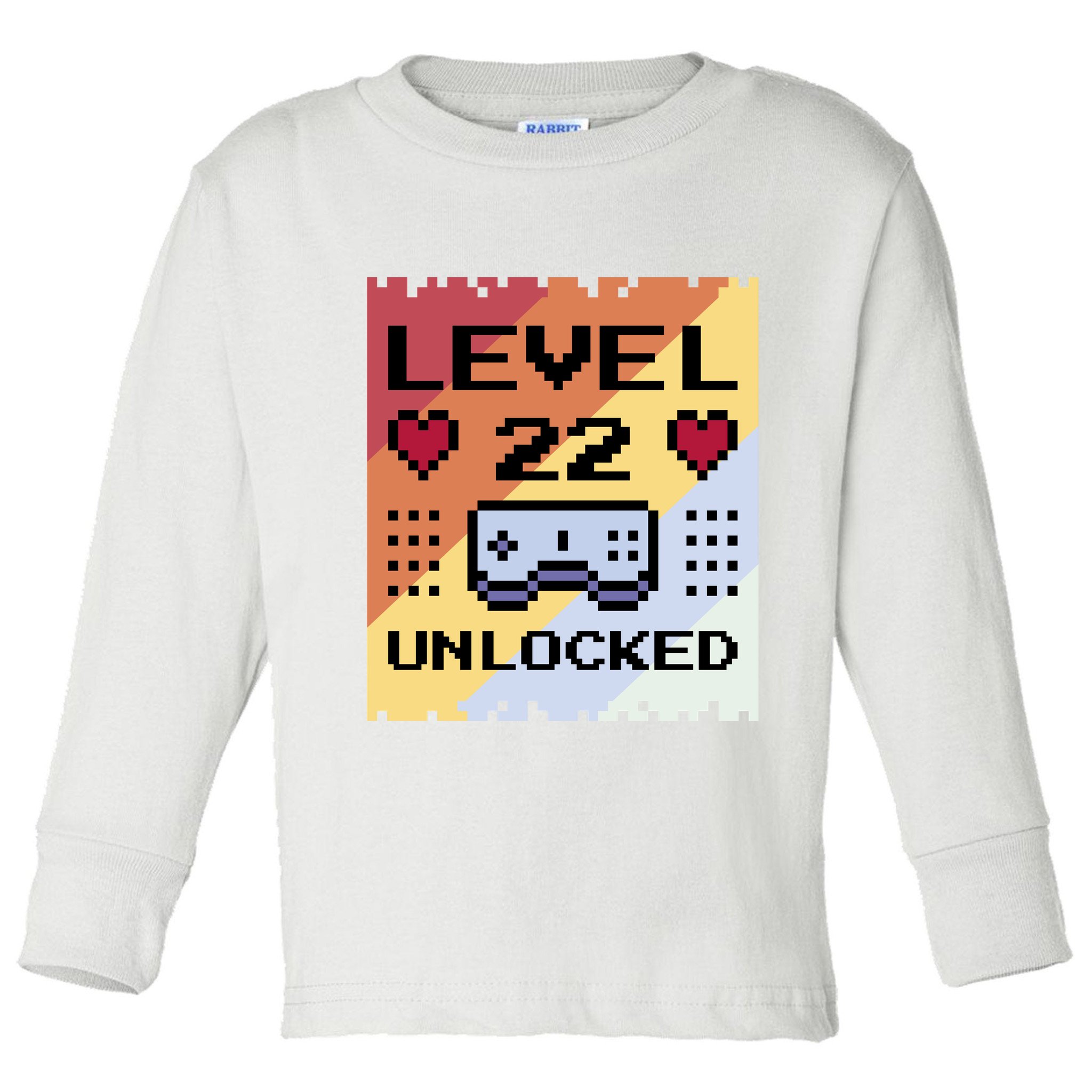 Level 22 Unlocked Birthday Toddler Long Sleeve Shirt