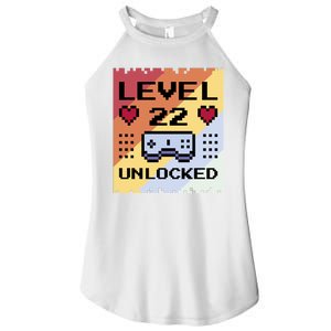 Level 22 Unlocked Birthday Women's Perfect Tri Rocker Tank