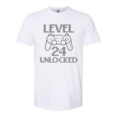 Level 24 Unlocked Gamer Birthday 24th Gaming Legend Softstyle CVC T-Shirt