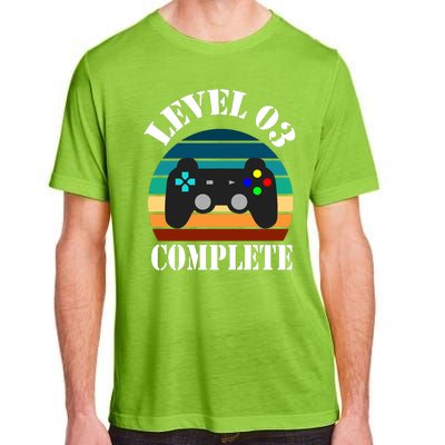 Level 3 Complete Retro Vintage/ 3rd Anniversary Gift/ 3rd Birthday Gift Level3 Adult ChromaSoft Performance T-Shirt