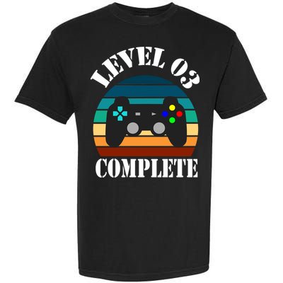 Level 3 Complete Retro Vintage/ 3rd Anniversary Gift/ 3rd Birthday Gift Level3 Garment-Dyed Heavyweight T-Shirt