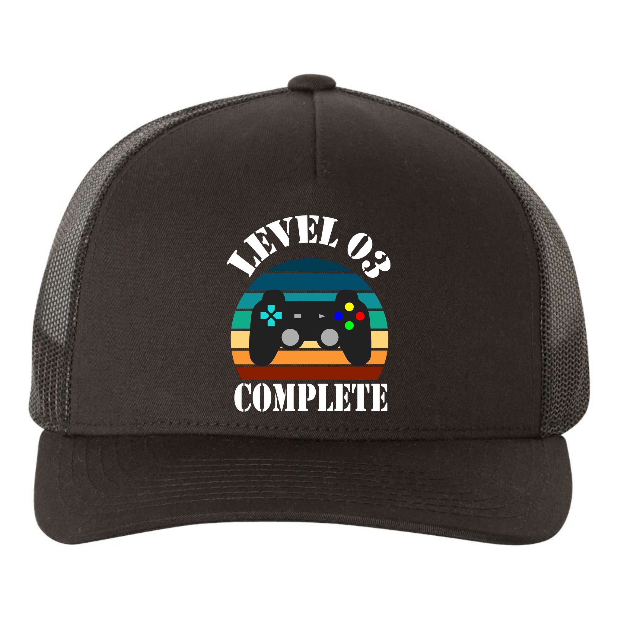 Level 3 Complete Retro Vintage/ 3rd Anniversary Gift/ 3rd Birthday Gift Level3 Yupoong Adult 5-Panel Trucker Hat