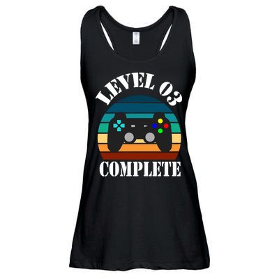 Level 3 Complete Retro Vintage/ 3rd Anniversary Gift/ 3rd Birthday Gift Level3 Ladies Essential Flowy Tank