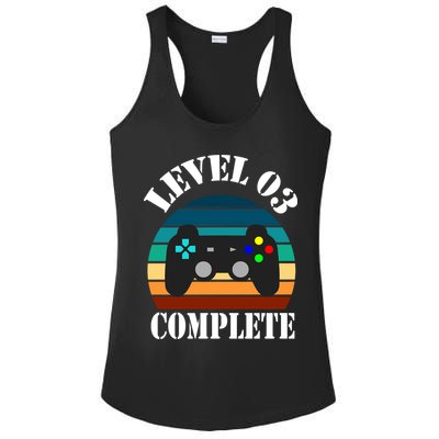 Level 3 Complete Retro Vintage/ 3rd Anniversary Gift/ 3rd Birthday Gift Level3 Ladies PosiCharge Competitor Racerback Tank