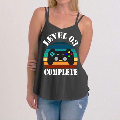 Level 3 Complete Retro Vintage/ 3rd Anniversary Gift/ 3rd Birthday Gift Level3 Women's Strappy Tank