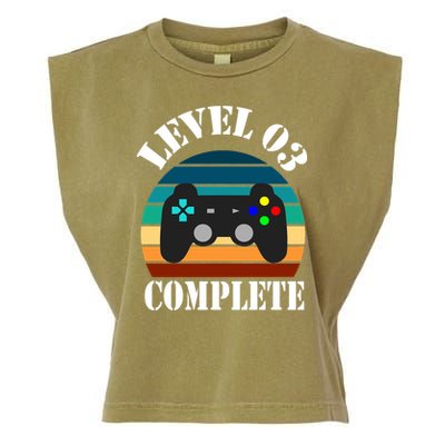 Level 3 Complete Retro Vintage/ 3rd Anniversary Gift/ 3rd Birthday Gift Level3 Garment-Dyed Women's Muscle Tee