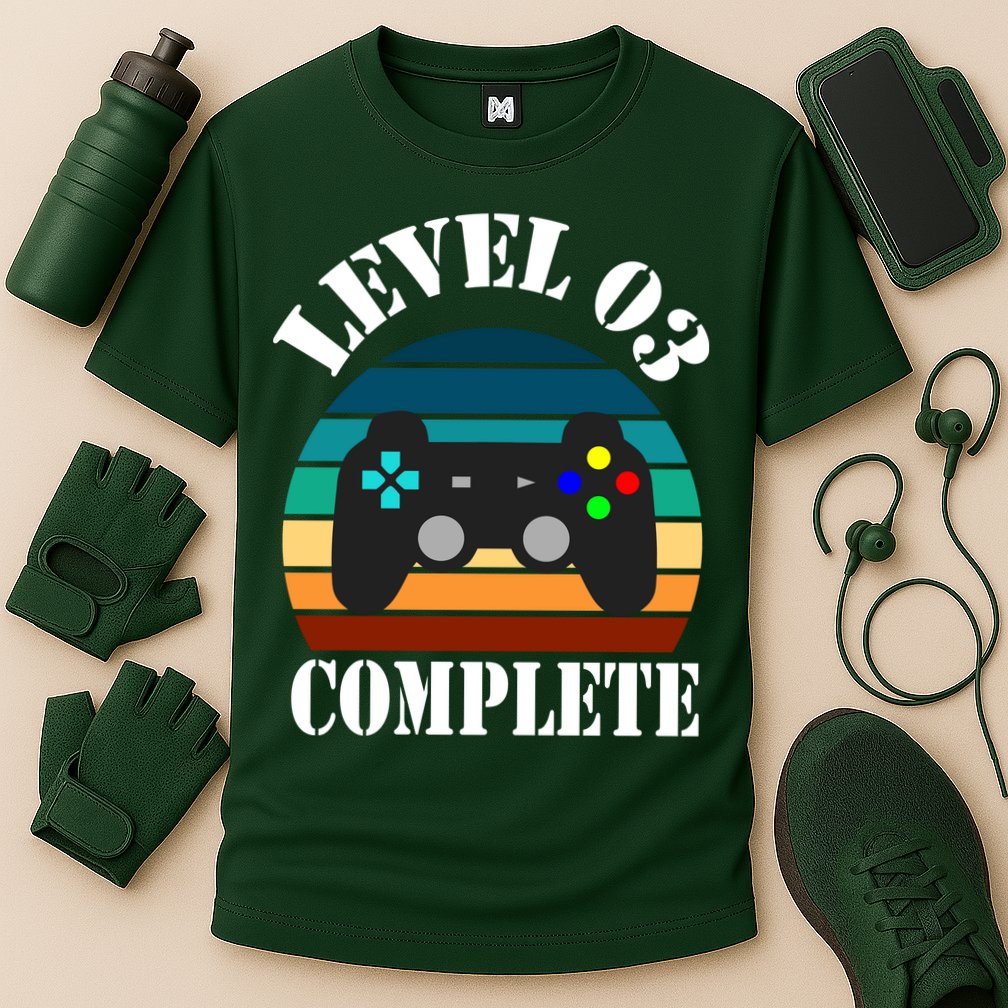 Level 3 Complete Retro Vintage/ 3rd Anniversary Gift/ 3rd Birthday Gift Level3 Cooling Performance Crew T-Shirt