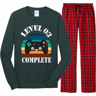 Level 3 Complete Retro Vintage/ 3rd Anniversary Gift/ 3rd Birthday Gift Level3 Long Sleeve Pajama Set