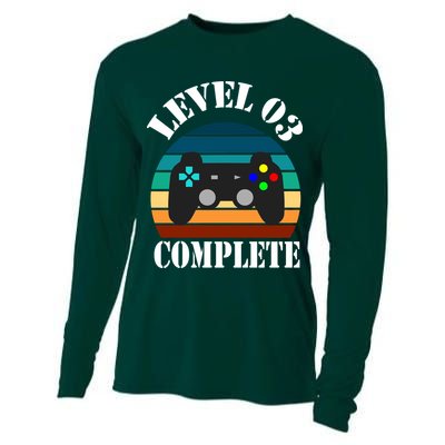 Level 3 Complete Retro Vintage/ 3rd Anniversary Gift/ 3rd Birthday Gift Level3 Cooling Performance Long Sleeve Crew